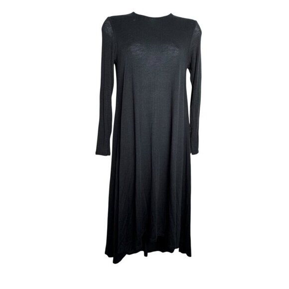 THE ROW Dresses & Skirts - THE ROW black long sleeve midi dress womens size XS Cashmere sleeves